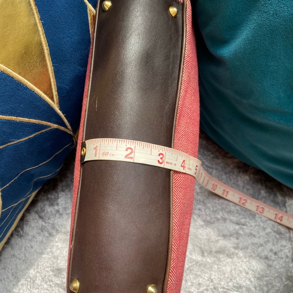 Frederic Fekkai leather and tweed chevron purse - Picture 7 of 10